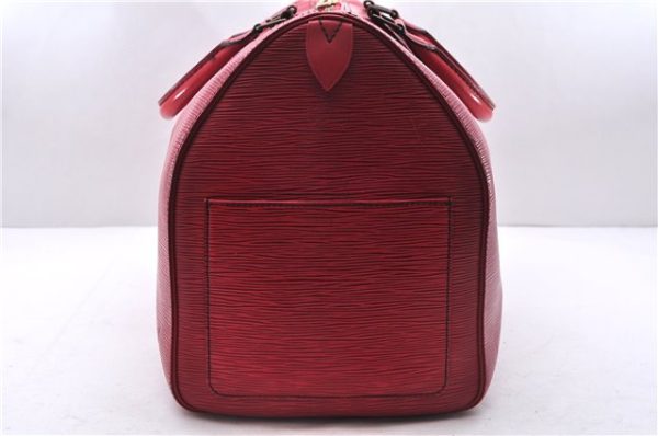 Authentic Louis Vuitton Epi Keepall 45 Boston Travel Bag Red M42977 LV 1359E Online now