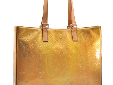 Authentic Louis Vuitton Vernis Columbus Shoulder Tote Bag Yellow M91028 LV 2906E Online