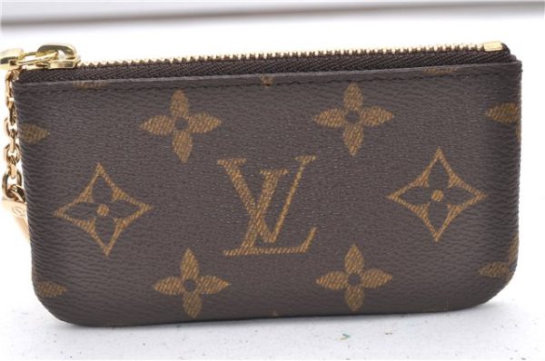 Authentic Louis Vuitton Monogram Pochette Cles Coin Purse Case M62650 LV 2223F Sale