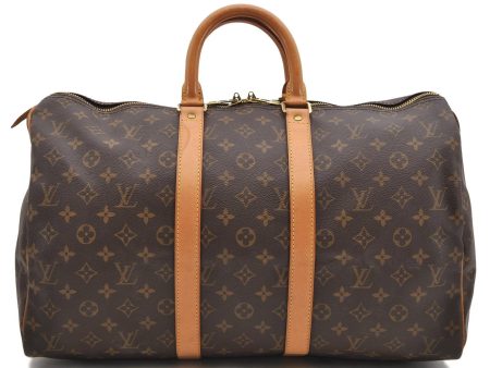 Authentic Louis Vuitton Monogram Keepall 45 Boston Bag M41428 LV 9454C For Cheap