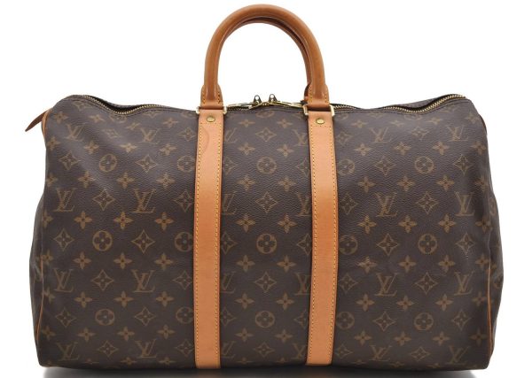 Authentic Louis Vuitton Monogram Keepall 45 Boston Bag M41428 LV 9454C For Cheap