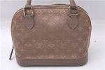 Louis Vuitton Monogram Satin Little Alma Hand Bag Gray Beige M92147 LV 5982D For Cheap