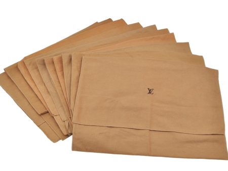 Authentic Louis Vuitton Dust Bag 10 Set Cotton Beige W17.3xH13.8xD0.4  LV 8763D Sale