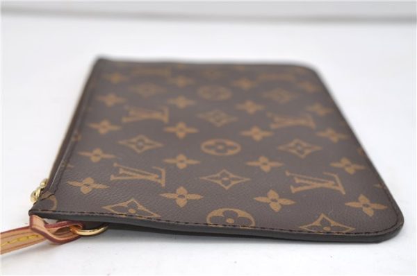 Authentic Louis Vuitton Monogram Neverfull Pouch Purse Clutch Bag Yellow 6090E For Cheap