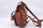 Authentic GUCCI Vintage Bamboo Backpack Leather Brown 9325D Sale