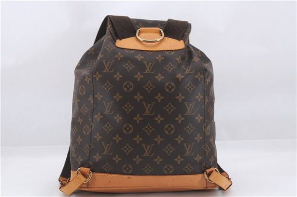 Authentic Louis Vuitton Monogram Montsouris GM Backpack M51135 LV 9739D For Cheap