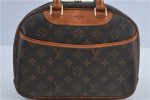 Authentic Louis Vuitton Monogram Trouville Hand Bag Purse M42228 LV J4509 For Sale