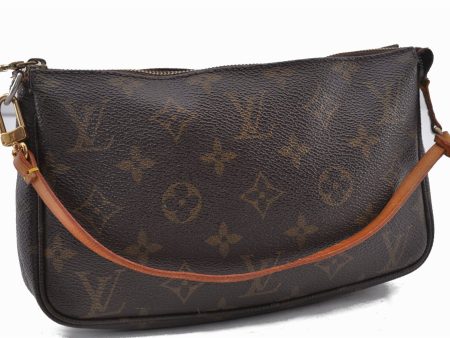 Authentic Louis Vuitton Monogram Pochette Accessoires Pouch M51980 LV 1872F Online Sale