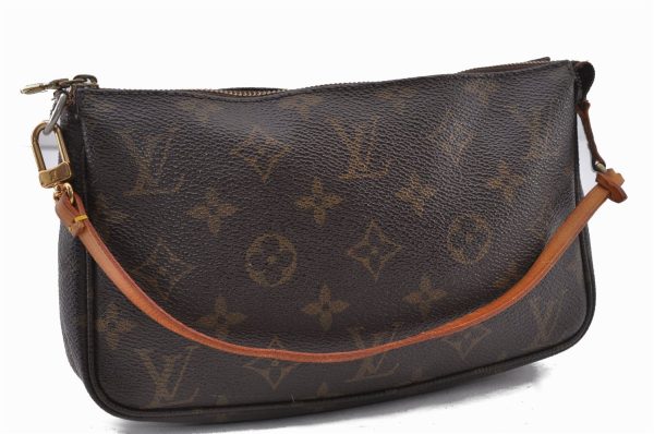 Authentic Louis Vuitton Monogram Pochette Accessoires Pouch M51980 LV 1872F Online Sale