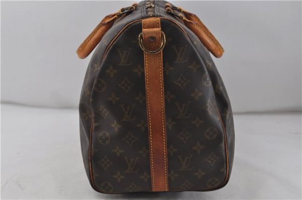 Auth Louis Vuitton Monogram Keepall Bandouliere 45 Boston Bag M41418 LV 7757D Online Hot Sale