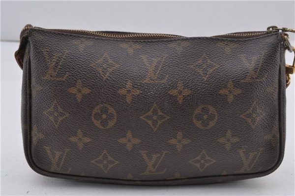 Authentic Louis Vuitton Monogram Pochette Accessoires Pouch M51980 LV 1872F Online Sale