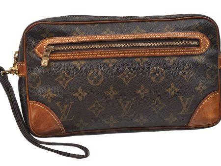 Authentic Louis Vuitton Monogram Marly Dragonne GM Clutch Hand Bag M51825 2842E For Discount