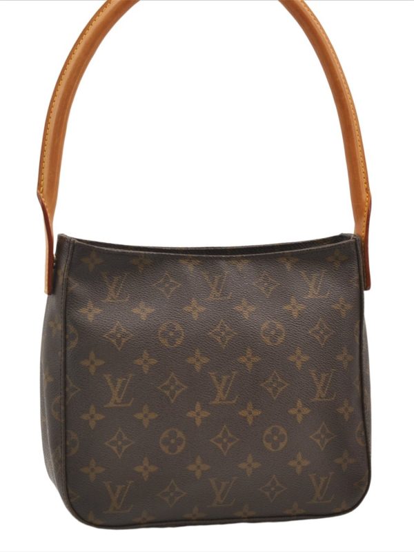 Authentic Louis Vuitton Monogram Looping MM Shoulder Bag M51146 LV 5453E For Cheap