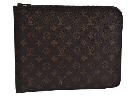 Authentic Louis Vuitton Monogram Poche Documents Document Case M53400 LV 9751D For Cheap