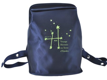 Auth HERMES Sherpa Backpack to the Stars Exhibition 2000 Limited Navy Blue J1797 For Sale