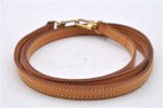 Authentic Louis Vuitton Leather Shoulder Strap Beige 47.6  LV 6676D Fashion