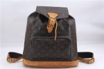 Authentic Louis Vuitton Monogram Montsouris GM Backpack M51135 LV 1348E Discount