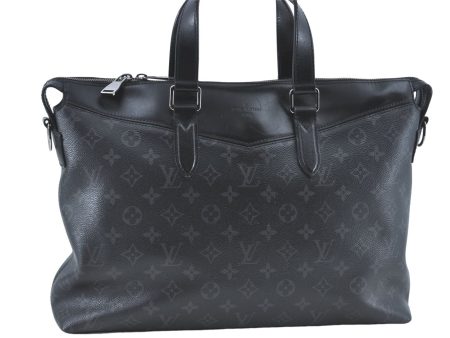 Auth Louis Vuitton Monogram Eclipse Briefcase Explorer Black M40566 LV J1849 Cheap