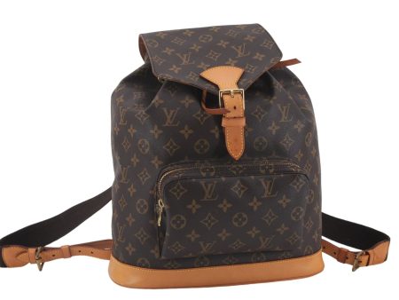 Authentic Louis Vuitton Monogram Montsouris GM Backpack M51135 LV 9739D For Cheap