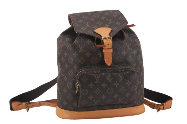 Authentic Louis Vuitton Monogram Montsouris GM Backpack M51135 LV 9739D For Cheap