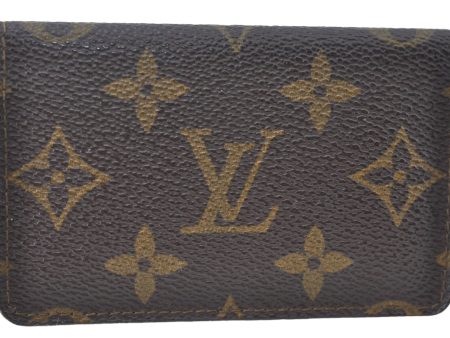 Auth Louis Vuitton Monogram Enveloppe Carte de Visite Card Case M62920 LV J2074 Online Hot Sale