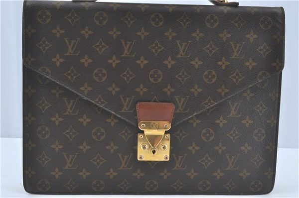 Auth Louis Vuitton Monogram Porte Documents Bandouliere M53338 Briefcase J1723 Online now