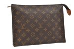 Auth Louis Vuitton Monogram Poche Toilette 26 Cosmetics Pouch M47542 LV 5492E Sale