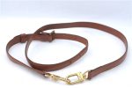 Authentic Louis Vuitton Leather Shoulder Strap Brown 38.8-45.9  LV J2013 Fashion