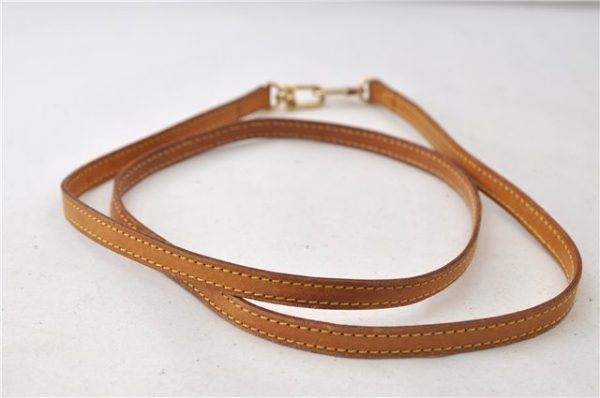 Authentic Louis Vuitton Leather Shoulder Strap Beige 47.2  LV 0176E Discount