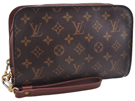 Authentic Louis Vuitton Monogram Orsay Clutch Hand Bag Purse M51790 LV 6759E For Discount