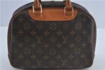 Authentic Louis Vuitton Monogram Trouville Hand Bag Purse M42228 LV J4509 For Sale