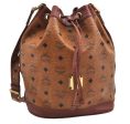 Authentic MCM Visetos Leather Vintage Shoulder Cross Body Bag Purse Brown 1417E Discount