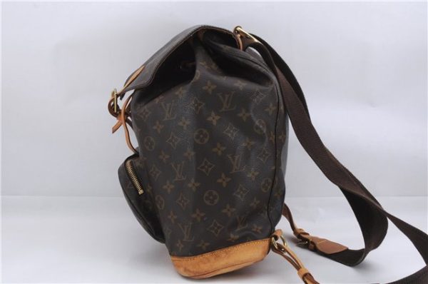 Authentic Louis Vuitton Monogram Montsouris GM Backpack M51135 LV 1348E Discount