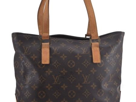 Authentic Louis Vuitton Monogram Cabas Piano Shoulder Tote Bag M51148 LV 2318F Fashion