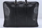 Auth Louis Vuitton Epi Porte Documents Voyage Briefcase Black M59162 LV 5917D Discount