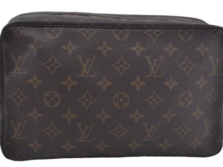 Authentic Louis Vuitton Monogram Trousse Toilette 28 Clutch Bag M47522 LV J2792 For Discount