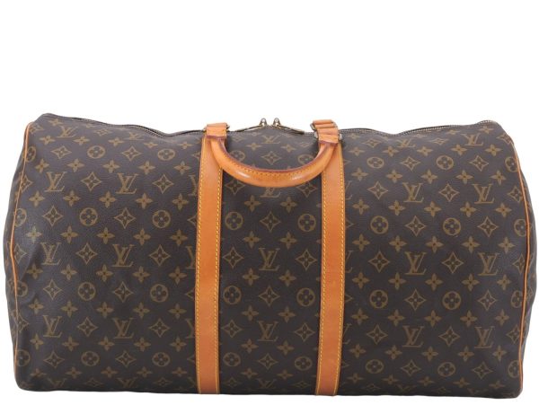 Authentic Louis Vuitton Monogram Keepall 55 Travel Boston Bag M41424 LV 1387E For Cheap