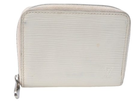 Authentic Louis Vuitton Epi Zippy Coin Purse White M6015J LV J2065 Online now