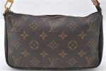 Authentic Louis Vuitton Monogram Pochette Accessoires Pouch M51980 LV 6774E Cheap