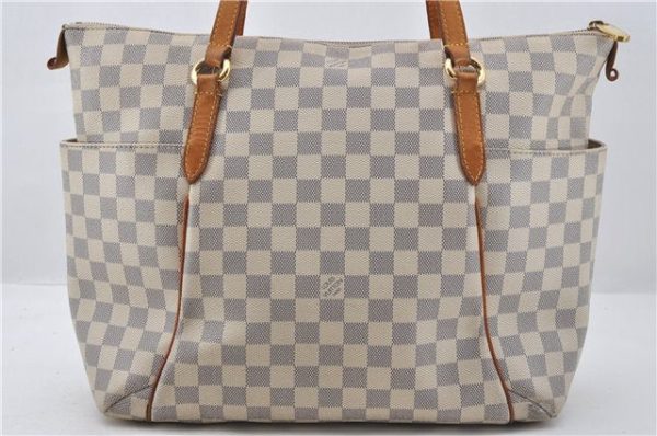 Authentic Louis Vuitton Damier Azur Totally MM Tote Bag N51262 LV 6899E Discount