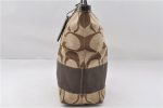 Authentic COACH Signature Shoulder Tote Bag Canvas Leather F15112 Brown 6836E on Sale