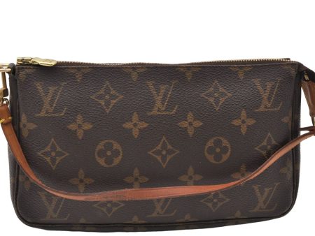 Authentic Louis Vuitton Monogram Pochette Accessoires Pouch M51980 LV 5963E Hot on Sale