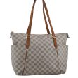 Authentic Louis Vuitton Damier Azur Totally MM Tote Bag N51262 LV 6899E Discount