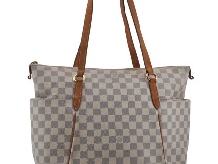 Authentic Louis Vuitton Damier Azur Totally MM Tote Bag N51262 LV 6899E Discount