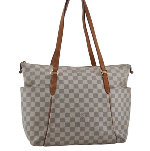 Authentic Louis Vuitton Damier Azur Totally MM Tote Bag N51262 LV 6899E Discount