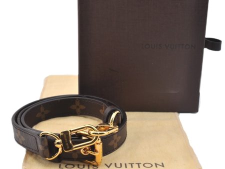 Authentic Louis Vuitton Monogram Shoulder Strap Brown 24.8-28.7  LV Box 2232F Hot on Sale