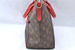 Auth Louis Vuitton Monogram Tournelle PM 2Way Shoulder Tote Bag M44027 Red J1558 Discount