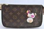 Auth Louis Vuitton Monogram Panda Pochette Accessoires Pouch M51981 LV J0810 Fashion