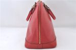 Authentic Louis Vuitton Epi Alma PM Hand Bag Red M52147 LV 5428E Online Hot Sale