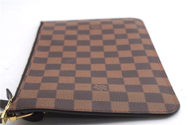 Authentic Louis Vuitton Damier Neverfull Pouch Purse Clutch Bag LV 5456E Online